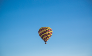 A balloon in the air