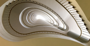 fancy curved staircase